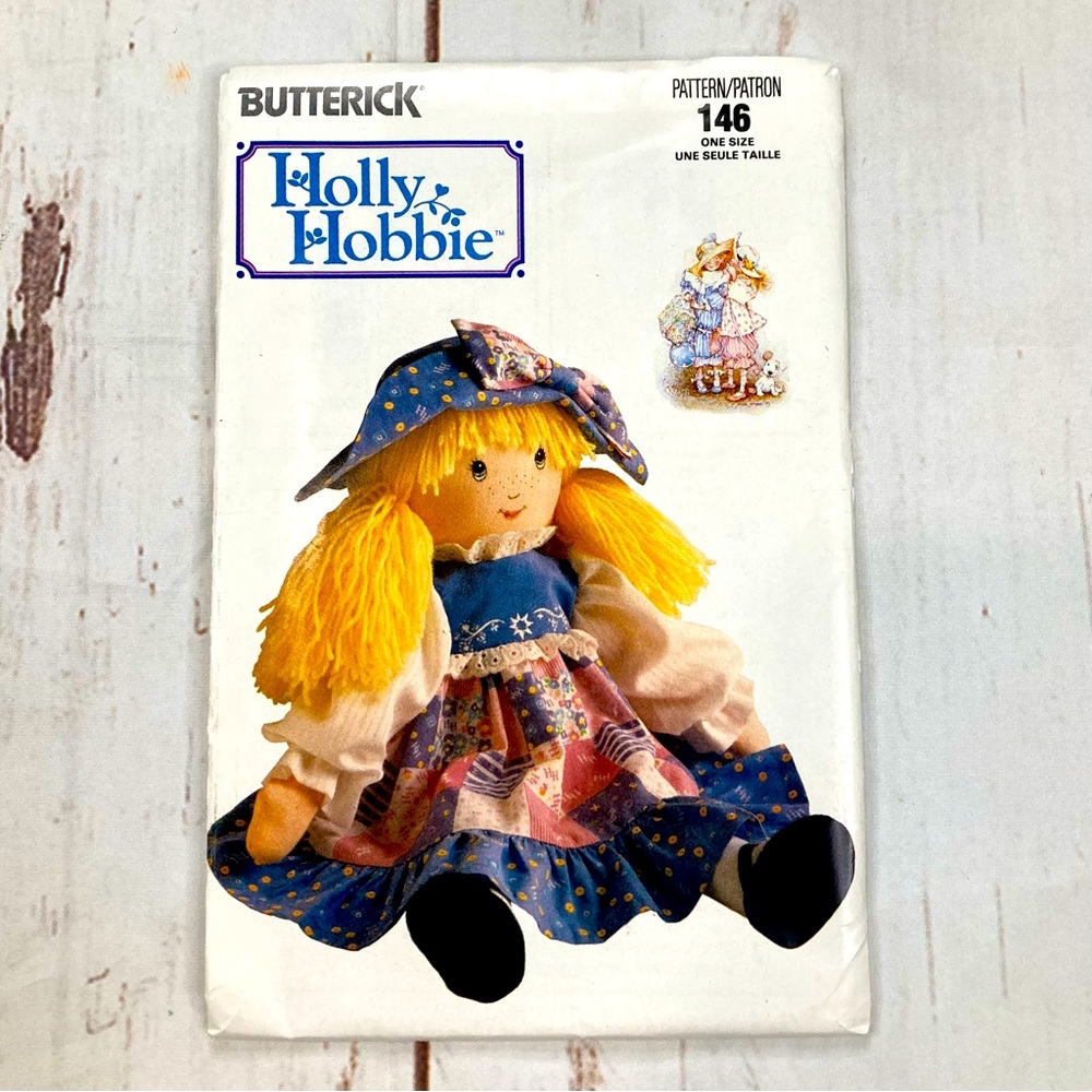 Butterick Holly Hobbie #146 Patterns Vintage 1990 One Size DIY - Picture 1 of 12